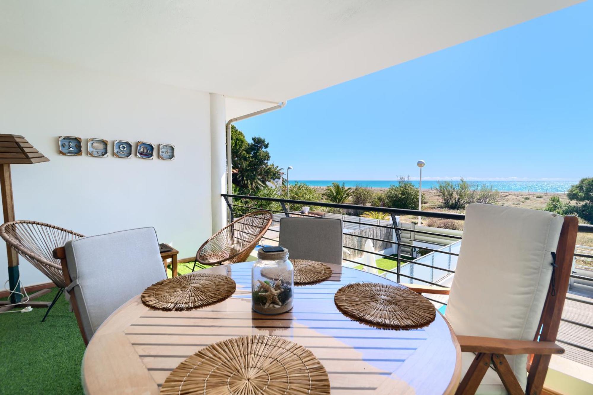 사군토 Casa Frente Al Mar Con Piscina Privada 아파트 외부 사진