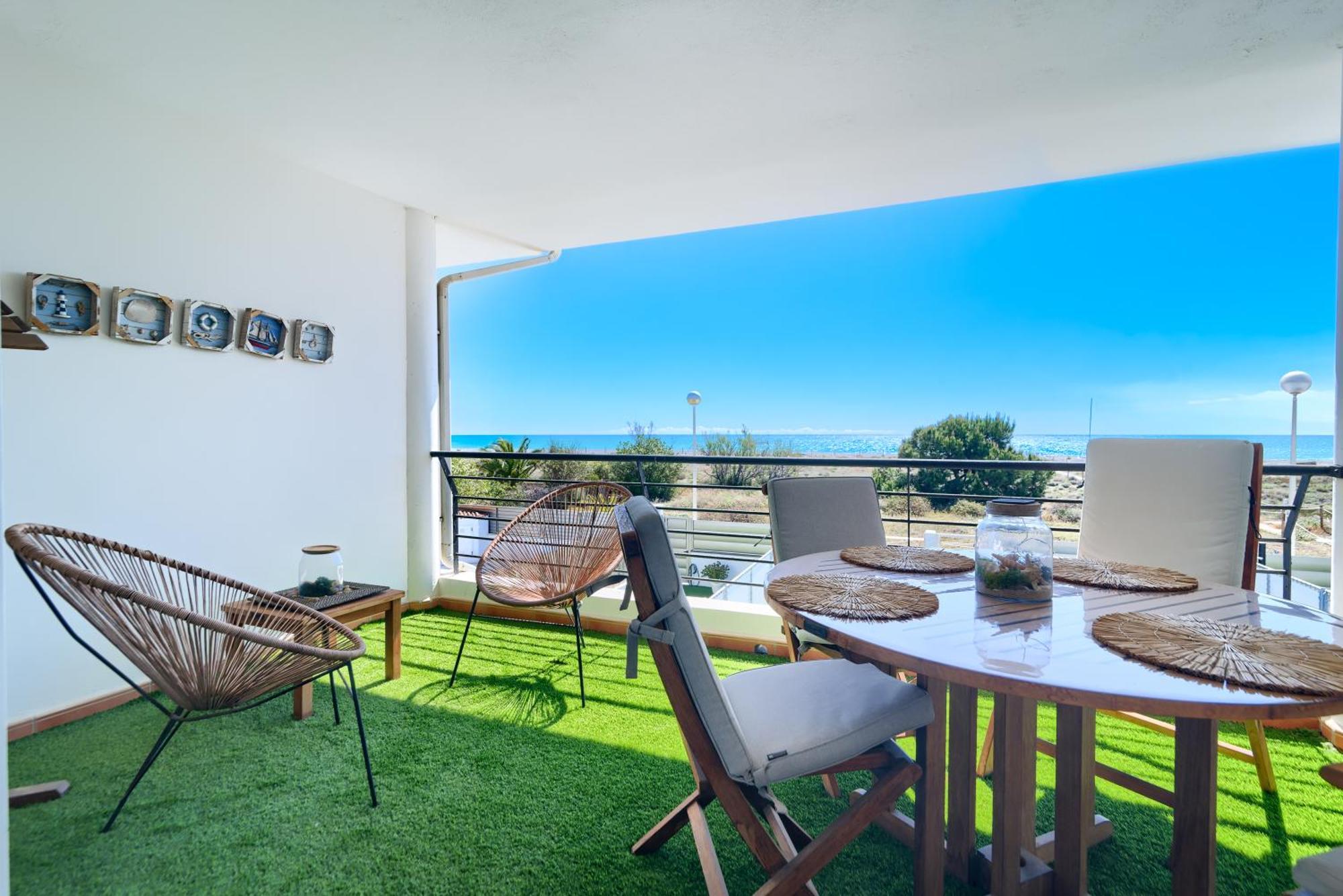 사군토 Casa Frente Al Mar Con Piscina Privada 아파트 외부 사진